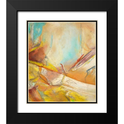 Shifting Slope Black Modern Wood Framed Art Print with Double Matting by Villarreal Villarreal, Gabriela