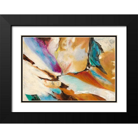 Northern Lights Black Modern Wood Framed Art Print with Double Matting by Villarreal Villarreal, Gabriela