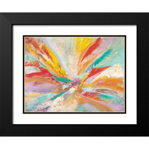 Pure Joy Black Modern Wood Framed Art Print with Double Matting by Villarreal Villarreal, Gabriela
