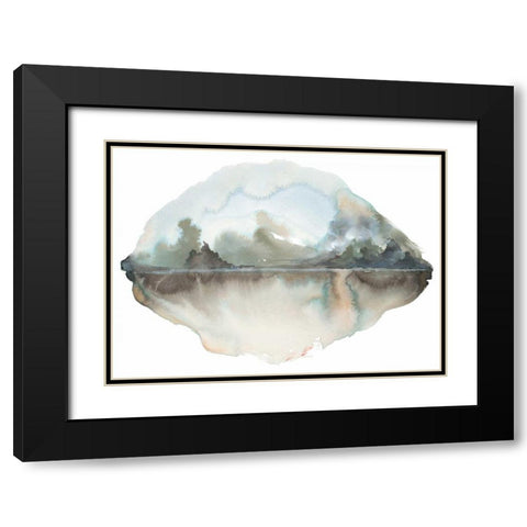 Dreamy Landscape Black Modern Wood Framed Art Print with Double Matting by Gold, Lora