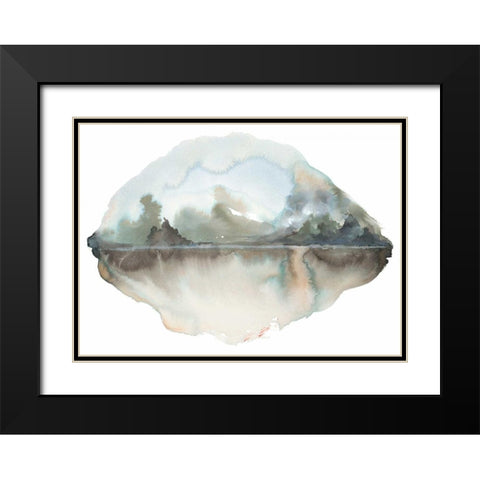 Dreamy Landscape Black Modern Wood Framed Art Print with Double Matting by Gold, Lora