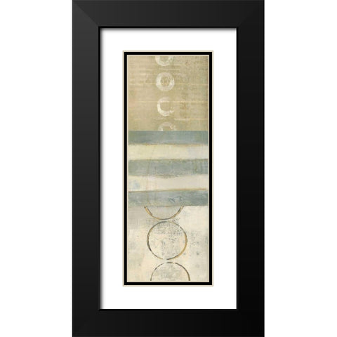 Shape Shifting 1 Black Modern Wood Framed Art Print with Double Matting by Becher, Donna