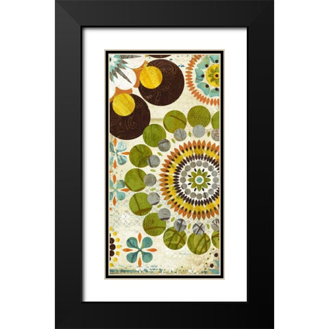Pop Pattern 2 Black Modern Wood Framed Art Print with Double Matting by Pluch, Melissa