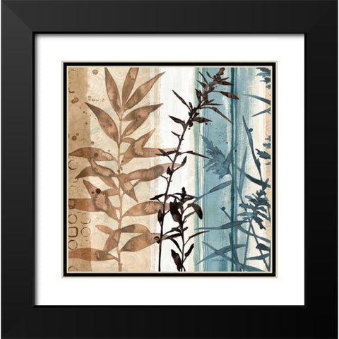 Watermark Branches Black Modern Wood Framed Art Print with Double Matting by Pluch, Melissa
