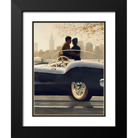 Urban Getaway Black Modern Wood Framed Art Print with Double Matting by Sullivan, Myles
