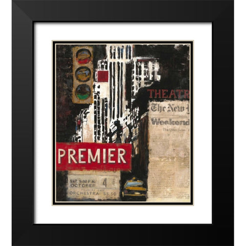 Theater Premier Black Modern Wood Framed Art Print with Double Matting by Sullivan, Myles