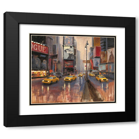 Urban Lady Black Modern Wood Framed Art Print with Double Matting by Sullivan, Myles