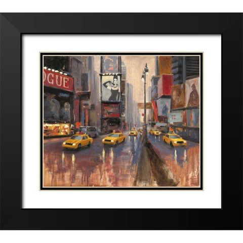 Urban Lady Black Modern Wood Framed Art Print with Double Matting by Sullivan, Myles