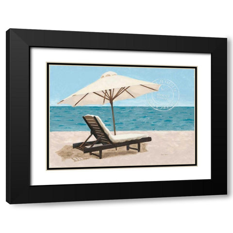 Escape and Relax Black Modern Wood Framed Art Print with Double Matting by Sullivan, Myles