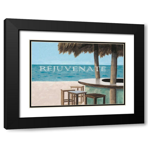 Escape and Rejuvenate - no postmark Black Modern Wood Framed Art Print with Double Matting by Sullivan, Myles