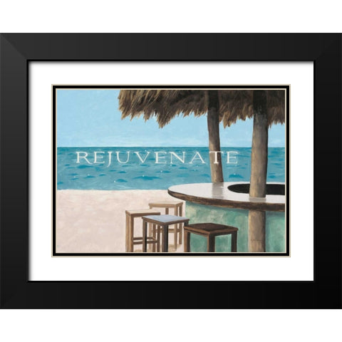 Escape and Rejuvenate - no postmark Black Modern Wood Framed Art Print with Double Matting by Sullivan, Myles