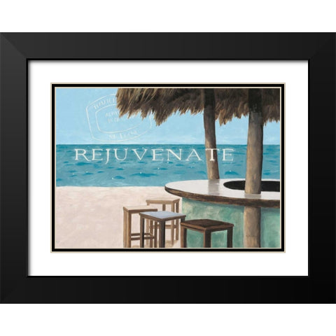 Escape and Rejuvenate Black Modern Wood Framed Art Print with Double Matting by Sullivan, Myles