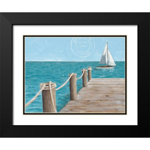 Escape and Let Go Black Modern Wood Framed Art Print with Double Matting by Sullivan, Myles