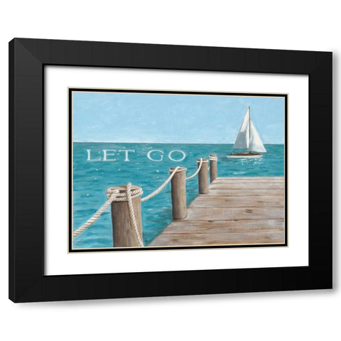 Escape and Let Go - no postmark Black Modern Wood Framed Art Print with Double Matting by Sullivan, Myles