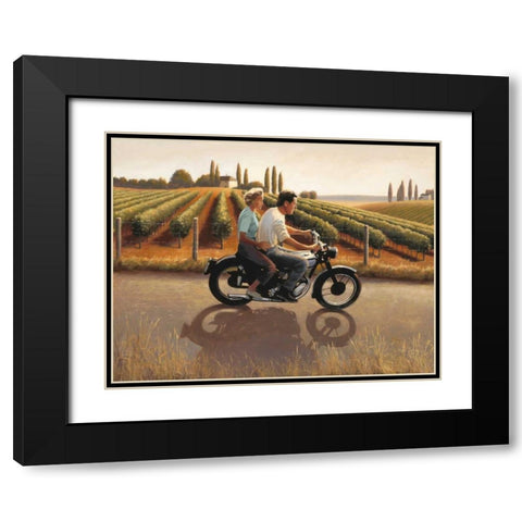 Tuscan Smapshot Black Modern Wood Framed Art Print with Double Matting by Sullivan, Myles