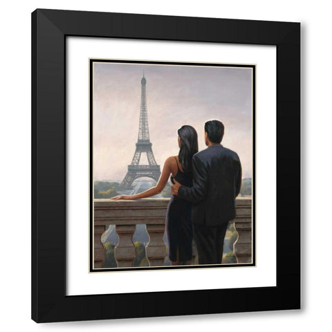 Big City Rendezvous Black Modern Wood Framed Art Print with Double Matting by Sullivan, Myles