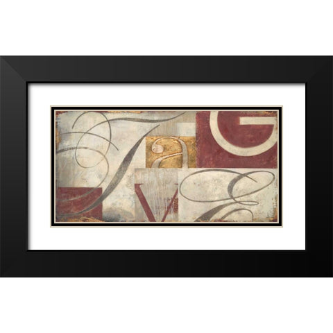 Typographers original Black Modern Wood Framed Art Print with Double Matting by Sullivan, Myles
