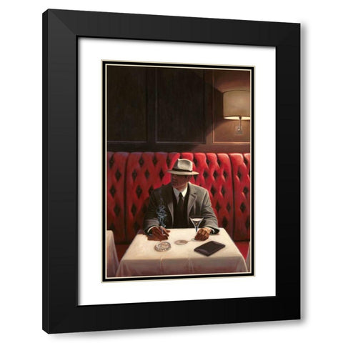 A Chance Encounter 2 Black Modern Wood Framed Art Print with Double Matting by Sullivan, Myles