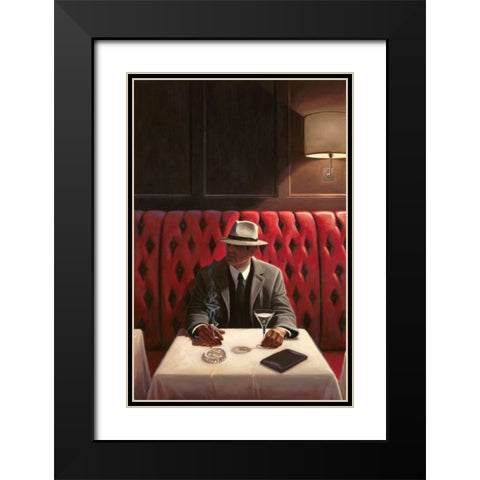 A Chance Encounter 2 Black Modern Wood Framed Art Print with Double Matting by Sullivan, Myles