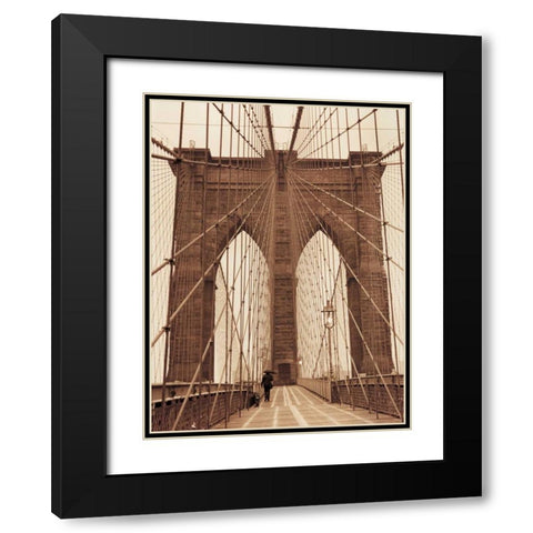 The Promenade Black Modern Wood Framed Art Print with Double Matting by Gleyzer, Sasha