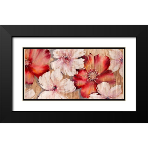 Barnwood Blossoms Black Modern Wood Framed Art Print with Double Matting by Gottschlag, Jurgen