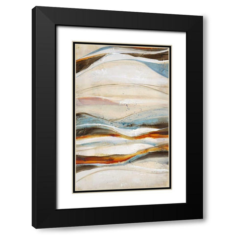 Open Sea 1 Black Modern Wood Framed Art Print with Double Matting by Bouchet