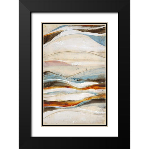 Open Sea 1 Black Modern Wood Framed Art Print with Double Matting by Bouchet
