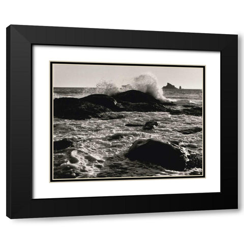 Roar of the Ocean Black Modern Wood Framed Art Print with Double Matting by Aniballi, Brett