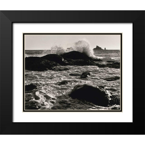 Roar of the Ocean Black Modern Wood Framed Art Print with Double Matting by Aniballi, Brett