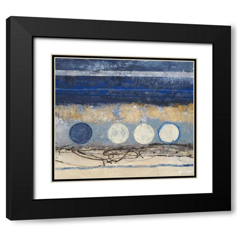 Partial Eclipse 2 Black Modern Wood Framed Art Print with Double Matting by Ioco, Filippo
