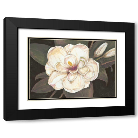 Southern Magnolia Black Modern Wood Framed Art Print with Double Matting by Ioco, Fillippo