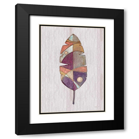 Global Palm 3 Black Modern Wood Framed Art Print with Double Matting by Ioco, Fillippo