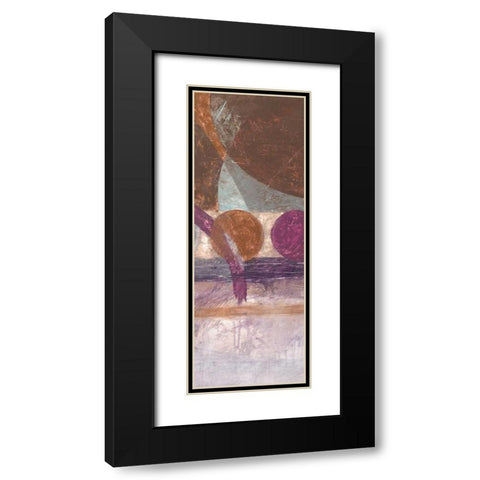 Pompeii 3 Black Modern Wood Framed Art Print with Double Matting by Loco, Filippo