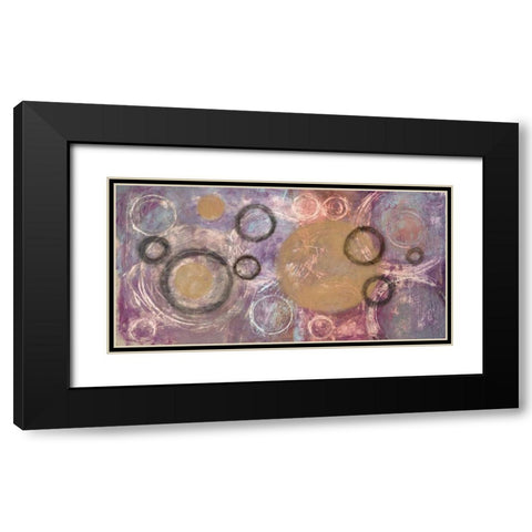 Circular Motion Black Modern Wood Framed Art Print with Double Matting by Loco, Filippo
