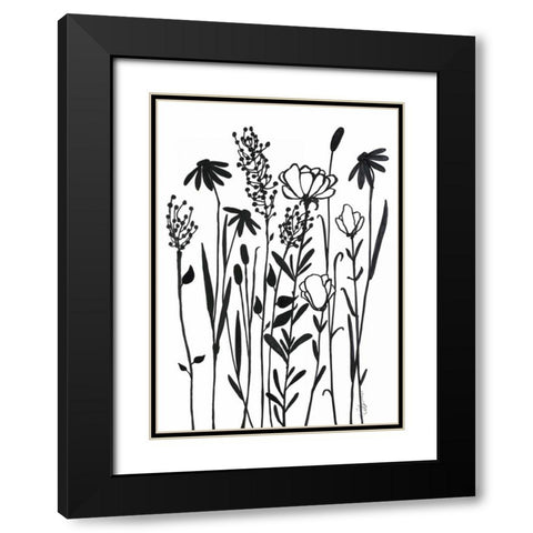 Daytime Garden Black Modern Wood Framed Art Print with Double Matting by Ioco, Filippo