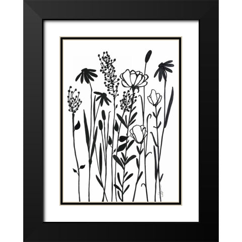 Daytime Garden Black Modern Wood Framed Art Print with Double Matting by Ioco, Filippo