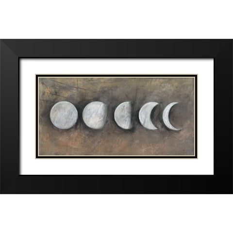 Phases Black Modern Wood Framed Art Print with Double Matting by Ioco, Filippo