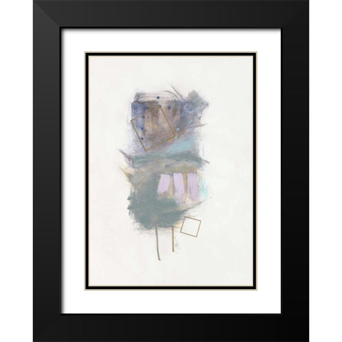 Energy Field 1 Black Modern Wood Framed Art Print with Double Matting by Ioco, Filippo