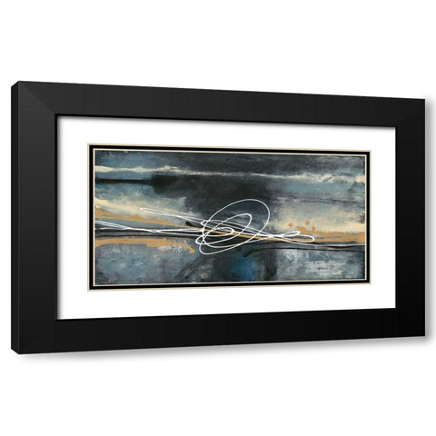 Center Knot Black Modern Wood Framed Art Print with Double Matting by Ioco, Filippo