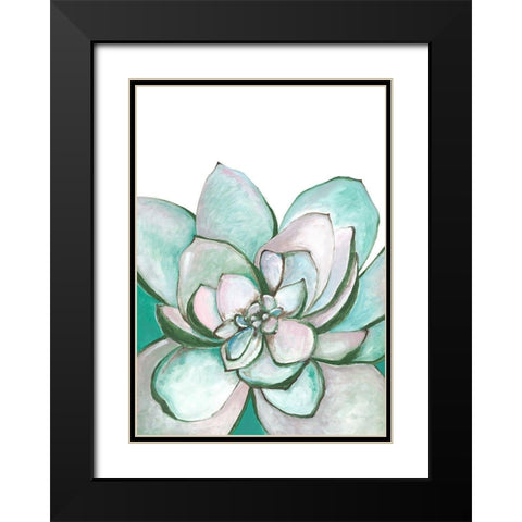 Desert Rose Black Modern Wood Framed Art Print with Double Matting by Loco, Filippo
