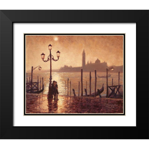 Honeymoon  Black Modern Wood Framed Art Print with Double Matting by Amber, Zeph