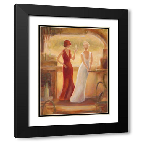 Afternoon Champagne Black Modern Wood Framed Art Print with Double Matting by Amber, Zeph