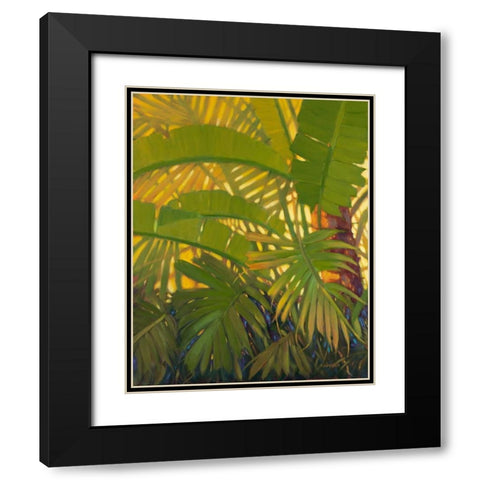 Sunshine Tropics 1 Black Modern Wood Framed Art Print with Double Matting by Charles, J