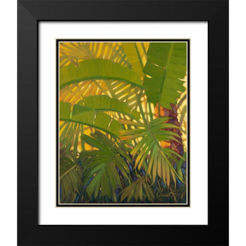 Sunshine Tropics 1 Black Modern Wood Framed Art Print with Double Matting by Charles, J