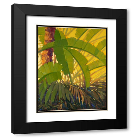 Sunshine Tropics 2 Black Modern Wood Framed Art Print with Double Matting by Charles, J