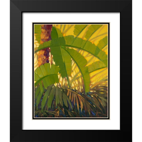 Sunshine Tropics 2 Black Modern Wood Framed Art Print with Double Matting by Charles, J