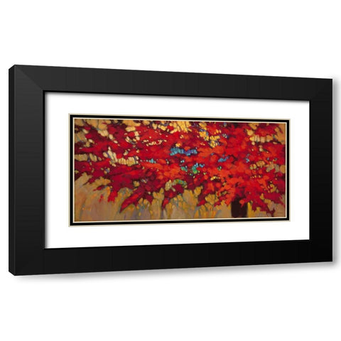 Autumn Light Black Modern Wood Framed Art Print with Double Matting by Charles, J.