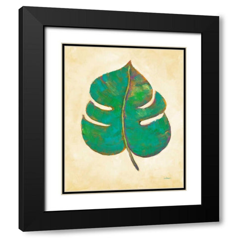 Havana Palm 2 Black Modern Wood Framed Art Print with Double Matting by Charles, J.