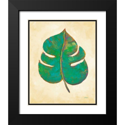 Havana Palm 2 Black Modern Wood Framed Art Print with Double Matting by Charles, J.