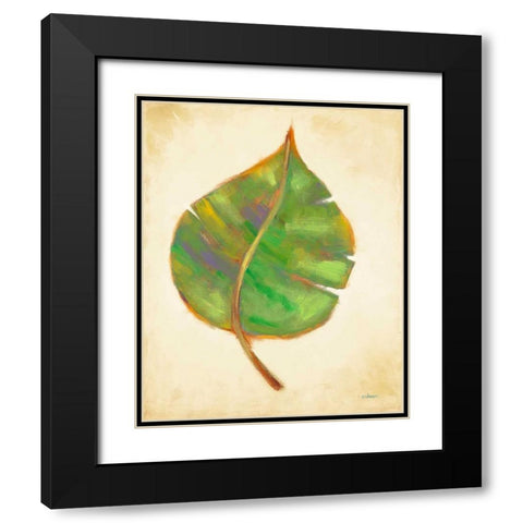 Havana Palm 3 Black Modern Wood Framed Art Print with Double Matting by Charles, J.